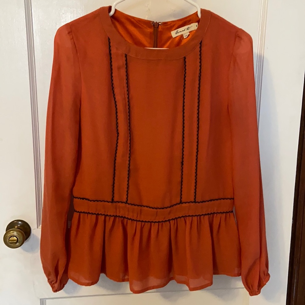 Orange Blouse